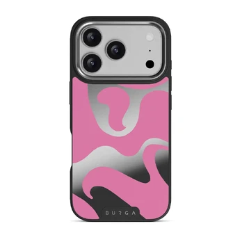 Ride The Wave - iPhone 17 Pro Case, Elite Mirror Dark (MagSafe) / Silver