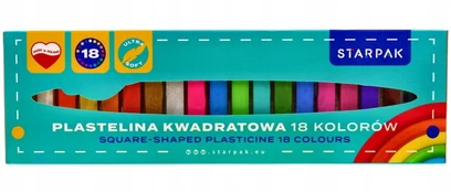 Plastilinas, 18 spalvų