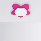 LED lubų šviestuvas "Flower Starlight", rožinis