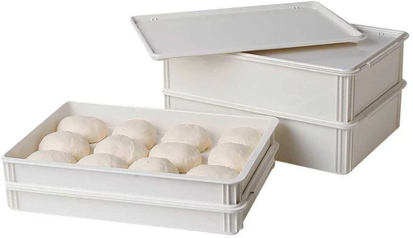 Pizza dough container, without lid