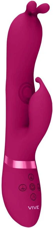 Vive Gada - Vibrating Bunny Ear G-Spot Rabbit with Pulse Wave Shaft