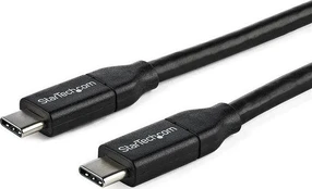 Kabelis StarTech USB2C5C1M, 2 x USB Type-C, 1 m, juoda, 100 W kaina