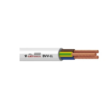 Kabelis Lietkabelis BVV-LL, 3 x 2,5 mm², Eca, 300 V, 25 m, 3 x 2.5 mm²