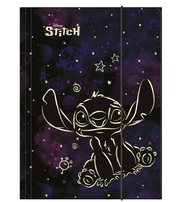 Aplankas su gumele, Disney Stitch Gold, A4