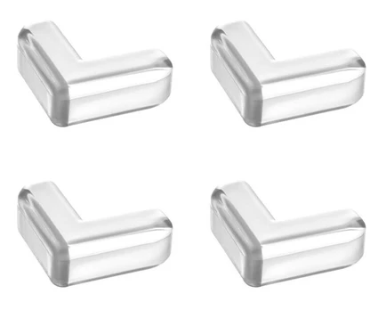 Kampų apsauga BabyOno Corner Protectors, 4 cm, skaidri, 4 vnt.