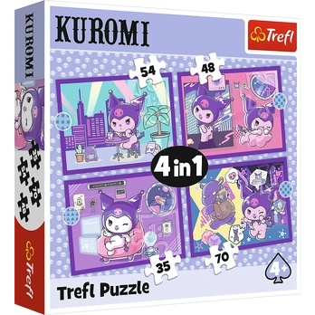 TREFL HELLO KITTY 4 dėlionių rinkinys „Kuromi“