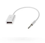 MicroConnect USB laidas MicroMobile USB-A - mini lizdas 3,5 mm Baltas (AUDUSBF)