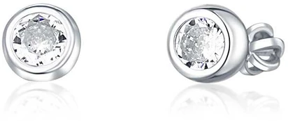JVD Fine sidabrinis stud earrings with zircons SVLE1517XH2BI