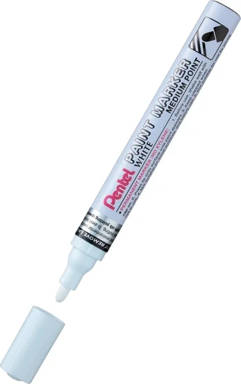 Pentel Pentel MMP10 baltas alyvos žymeklis, Baltas