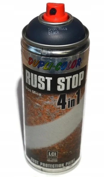 Rust Stop 4in1 rūdžių stabdiklis Iron Mica juodas 400 ml