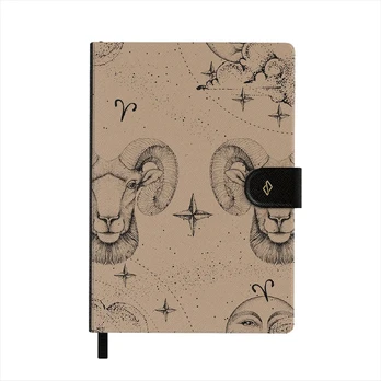 Aries - Notebook, A5 (14.8 x 21cm) / Dotted / Beige