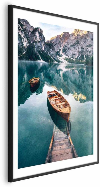 Artgeist Plakatas - Boats in the Dolomites