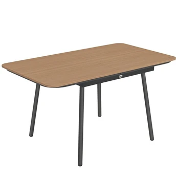 Lauko stalas 140x80 cm WPC stalviršis metalinis karkasas