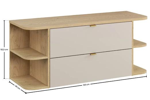 Baldų komplektas 120cm su stalviršiu SET-DC B CREMONA 120CM LRSM