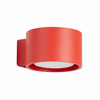 Sollux Lighting sieninis šviestuvas Modo GX53, raudonas