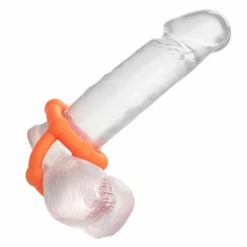 CalExotics Alpha All Star Ring Orange - Double Liquid Silicone Enhancer