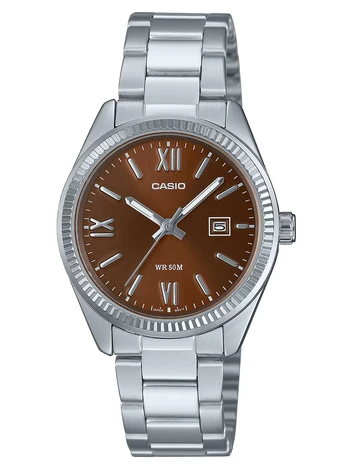 Laikrodis moterims Casio LADY DATE - BROWN (Ø 30 mm)