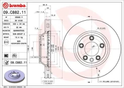BREMBO 09.C882.11 Brake Disc kaina