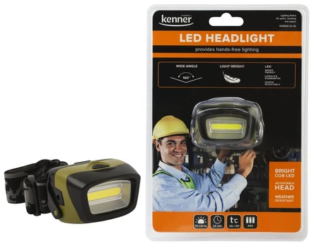 Led priekinis žibintas, 3 x AAA