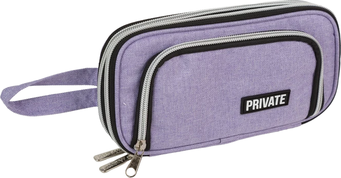 Penalas deVENTE Private, 22x11.5x5(9) cm, ovalus, violetinės spalvos