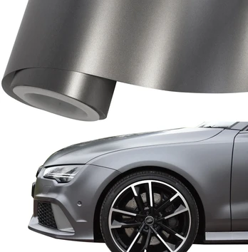 Automobilinė plėvelė perlas satinas pilka grafitas 152x3m