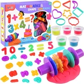 Kūrybinis modelino rinkinys Matchematics & Shape Learning, įvairių spalvų, 35 g kaina