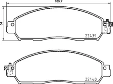 Stabdžių trinkelių rinkinys, diskinis stabdys BREMBO P 56 120 kaina