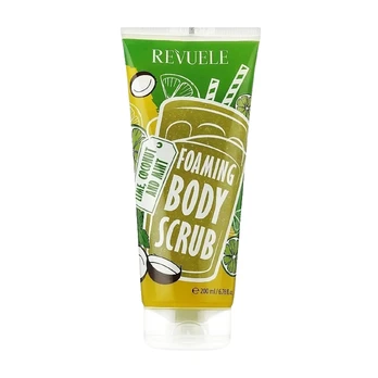 REVUELE FOAMING LIME, COCONUT AND MINT kūno šveitiklis, 200 ml