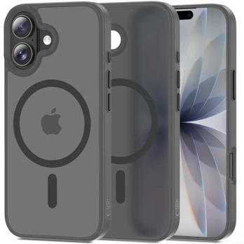 Matinis pilkas dėklas Apple iPhone 17 telefonui "Tech-Protect Magmat Magsafe"