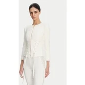 Elisabetta Franchi Švarkas GI-135-51E2 Balta Regular Fit