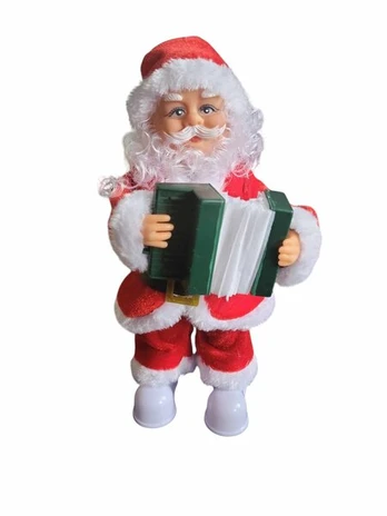 Grojantis, šviečiantis Kalėdų senelis 30 cm