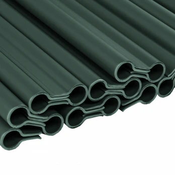 Klipsai tvoros juostai Bradas Solid, 19 cm, 20 vnt., žalia