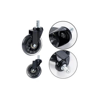 Lean Rubber Wheel For Chair Transparent Silent 1 Pcs