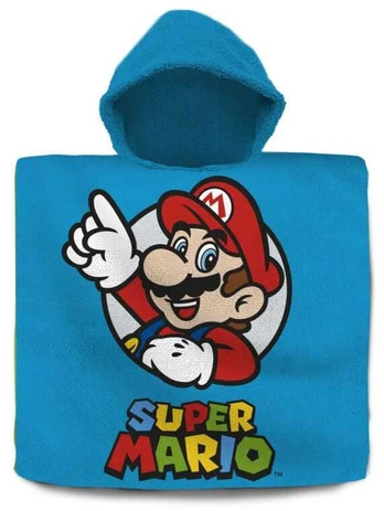 Rankšluostis Kids Licensing Super Mario Bros cotton poncho towel