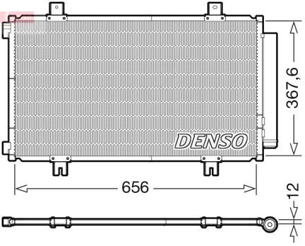 DENSO DCN47009 Air conditioning condenser