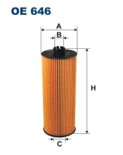 Alyvos filtras FILTRON OE646 kaina