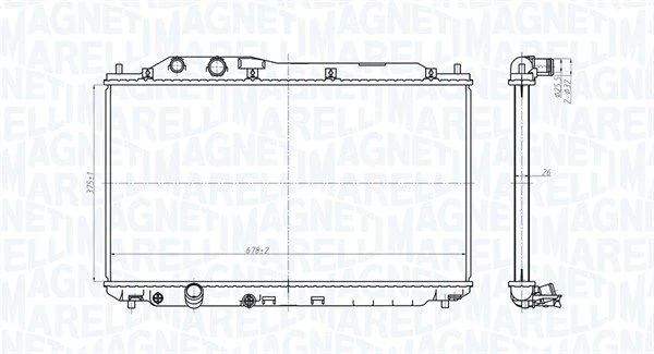 Radiatorius, variklio aušinimas MAGNETI MARELLI 350213178700