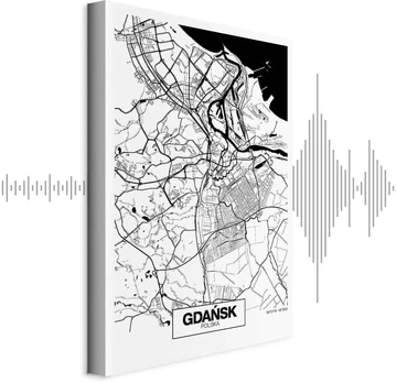 Paveikslas Gdansko miesto planas