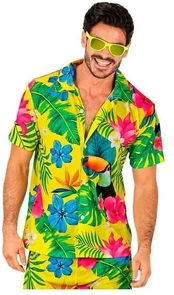 Widmann Gul hawaii skjorte