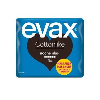 Evax Cottonlike Night With Wings higieniniai rankšluosčiai 9 vnt