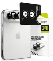 Juoda kameros apsauga Apple iPhone Duo telefonui "Ringke Camera Frame Protector 2-Pack" kaina