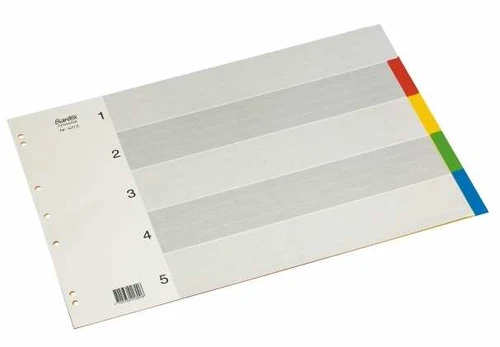 Bantex Faneblad lyreco 5-delt a3 tværformat