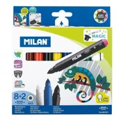Flomasteriai MILAN MAXI JUMBO MAGIC 8+2 sp.