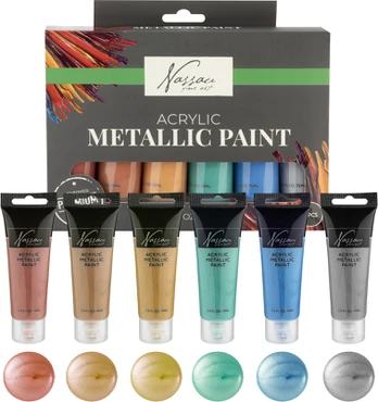 Nassau - Acrylic Metallic Paint, 6 pcs (AR0769/GE)