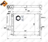 Variklio radiatorius NRF NRF 53897 kaina
