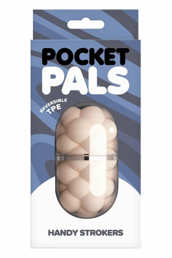 NS Novelties Pocket Pals Bubbles White Compact Reversible Intimate Device