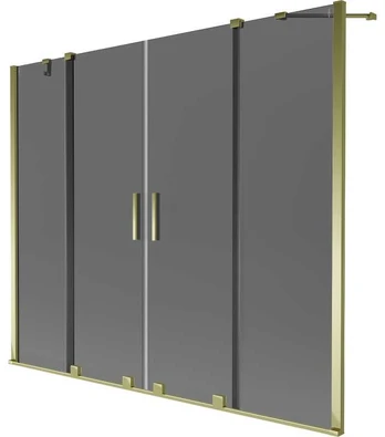 Vonios sienelė Mexen Velar Duo, 170 x 150 cm, Gold/Graphite