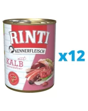RINTI Kennerfleisch Veal veršiena12 x 400 g kaina