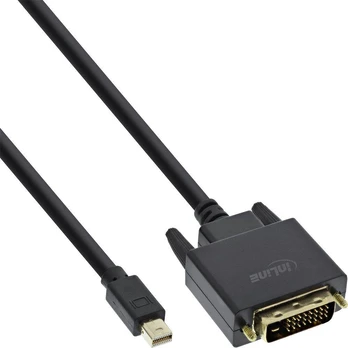 Kabelis InLine DisplayPort - DVI-D 3m juoda (17223)
