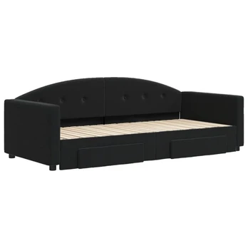 Sofa-lova vidaXL, 90x200 cm, juoda